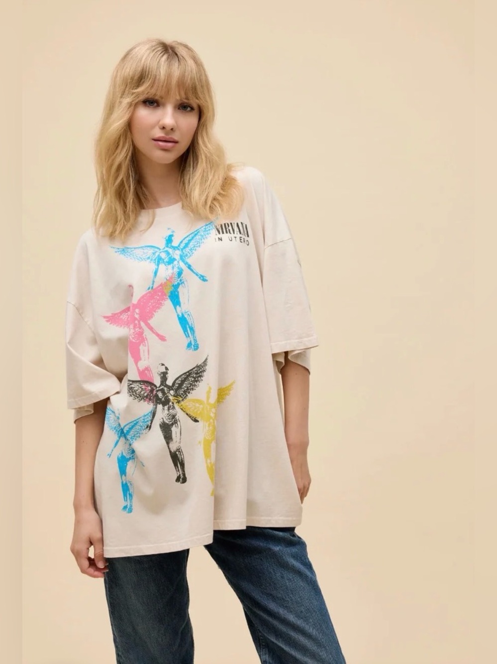 Daydreamer LA Nirvana Angel Stamps OS Tee